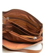 TOSCA BLU BASIC Leather shoulder bag BROWN - Women&rsquo;s Bags - 5
