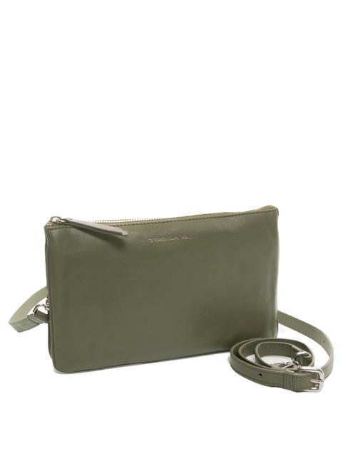 BASIC Leather shoulder bag olive green - Women&rsquo;s Bags