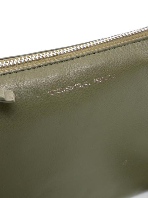 BASIC Leather shoulder bag olive green - Women&rsquo;s Bags