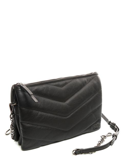 PAN CAKE Leather bag with shoulder strap Black - Women&rsquo;s Bags