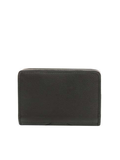 PAN CAKE Small zip around leather wallet Black - Women&rsquo;s Wallets
