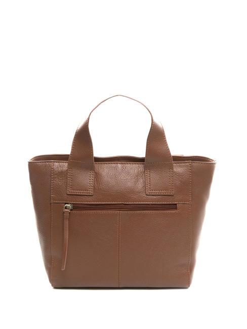 FRAPPE Medium leather bag with shoulder strap DarkBrown - Women&rsquo;s Bags
