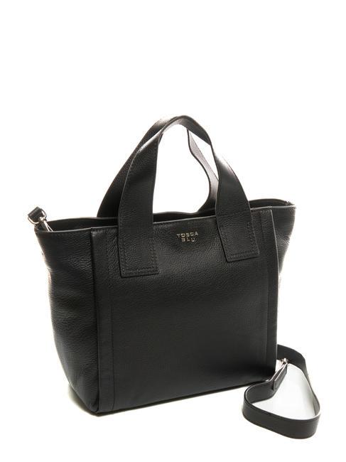 FRAPPE Medium leather bag with shoulder strap Black - Women&rsquo;s Bags