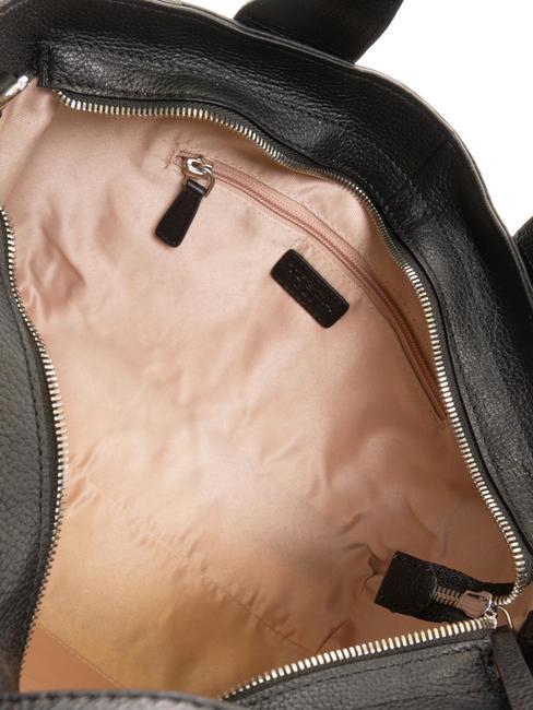 FRAPPE Medium leather bag with shoulder strap Black - Women&rsquo;s Bags