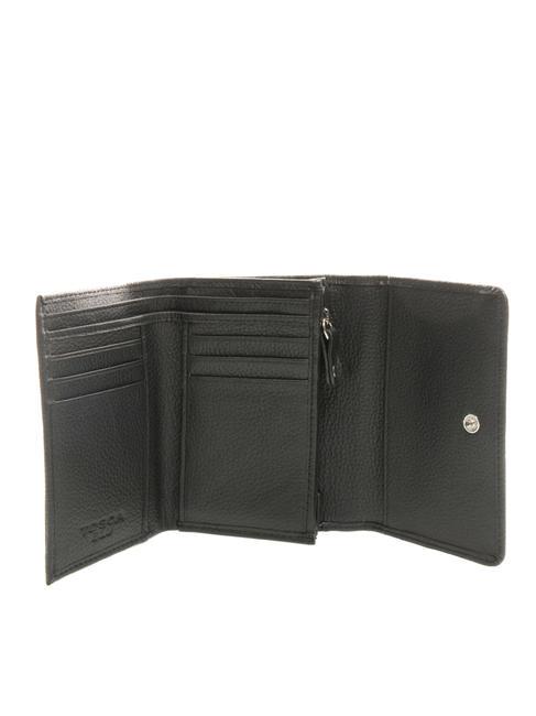 FRAPPE Leather wallet with flap Black - Women&rsquo;s Wallets