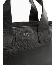 TOSCA BLU FRAPPE Leather bag with shoulder strap Black - Women&rsquo;s Bags - 3