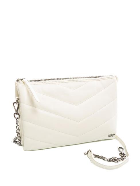PAN CAKE Leather bag with shoulder strap white - Women&rsquo;s Bags