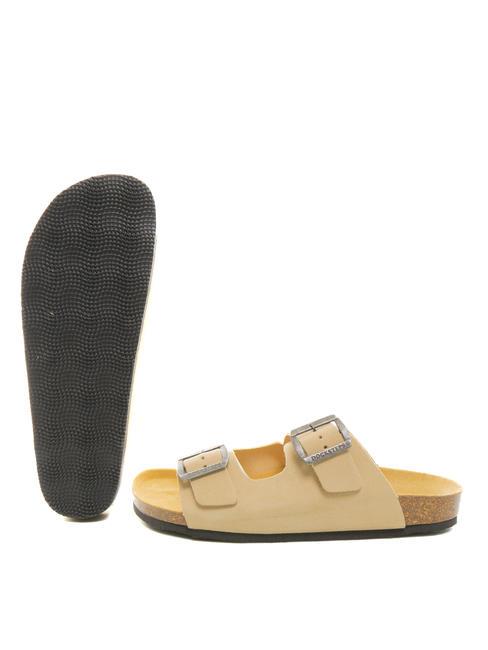 VEGA Suede leather flip flops taupe - Men&rsquo;s shoes