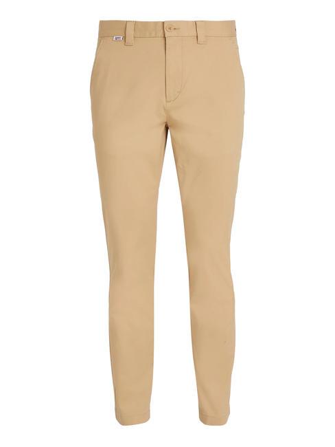 TJ AUSTIN Cotton chino trousers tawny sand - Trousers