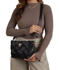 GUESS ZAINA shoulder bag BLACK - Women&rsquo;s Bags - 4