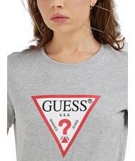 GUESS ORIGINAL LOGO Logo T-Shirt light melange gray m - T-shirt - 4