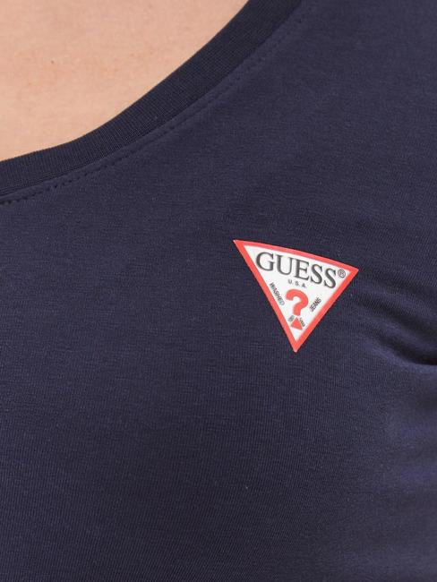 MINI TRIANGLE V-neck T-shirt blackened blue - T-shirt