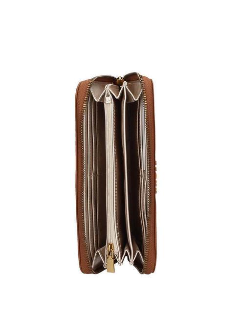 LAUREL Large Zip Around Wallet COGNAC - Women&rsquo;s Wallets