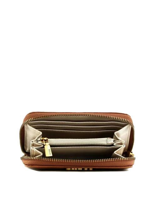 LAUREL M Zip Around Wallet COGNAC - Women&rsquo;s Wallets