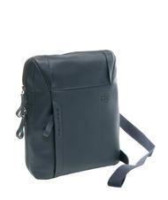 PIQUADRO MACBETH Expandable leather pouch blue - Over-the-shoulder Bags for Men - 2