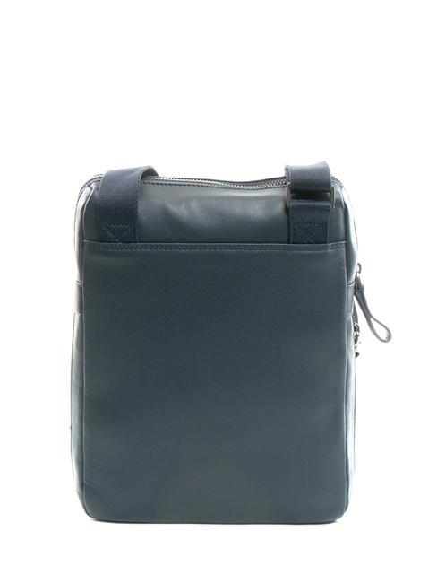 MACBETH Expandable leather pouch blue - Over-the-shoulder Bags for Men