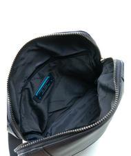 PIQUADRO MACBETH Expandable leather pouch blue - Over-the-shoulder Bags for Men - 5