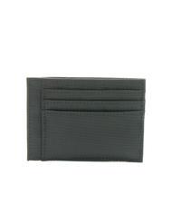 PIQUADRO MACBETH Card holder in leather and fabric Black - Men’s Wallets - 3