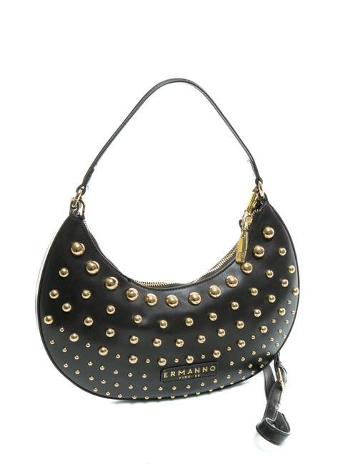 PRINCESS Shoulder bag with studs black gold - Women&rsquo;s Bags