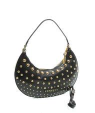 ERMANNO SCERVINO PRINCESS Shoulder bag with studs black gold - Women&rsquo;s Bags - 3