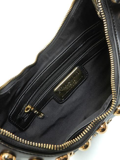 PRINCESS Shoulder bag with studs black gold - Women&rsquo;s Bags
