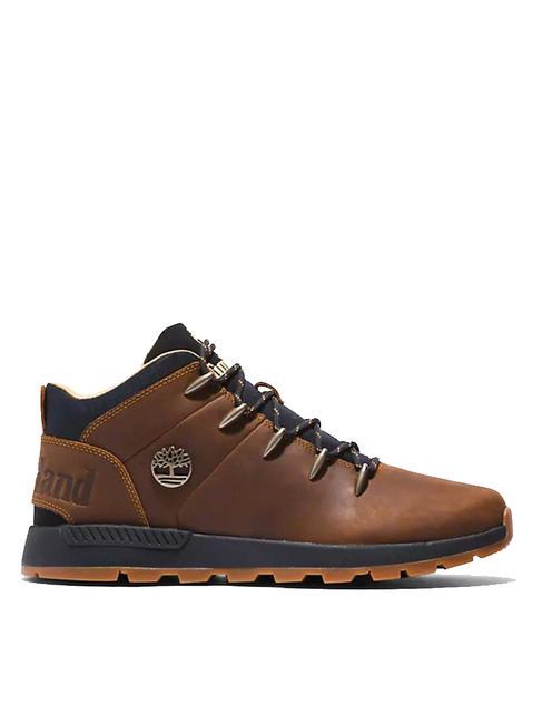 SPRINT TREKKER Leather and fabric boot cathay spice - Men’s shoes