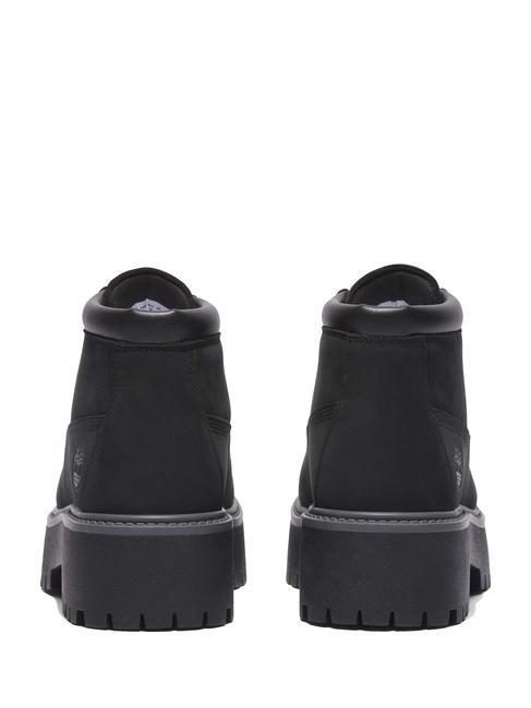 HERITAGE PLATFORM Waterproof leather ankle boot Jetblack - Women’s shoes