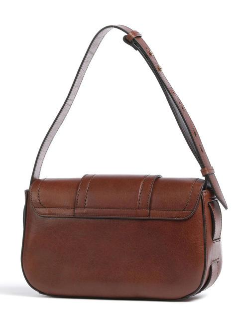 BENEDETTA Leather shoulder bag BROWN - Women&rsquo;s Bags