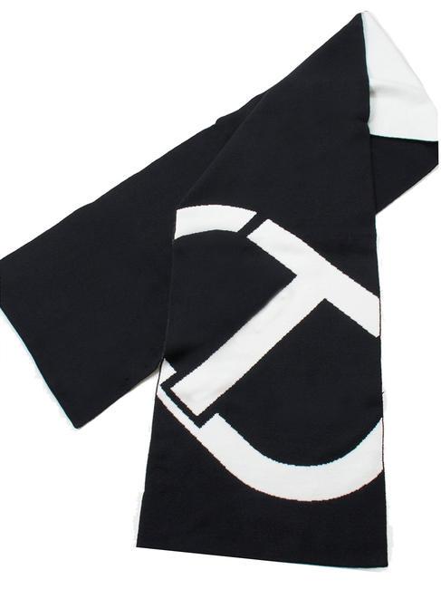 BICOLOR Knitted scarf black - Scarves