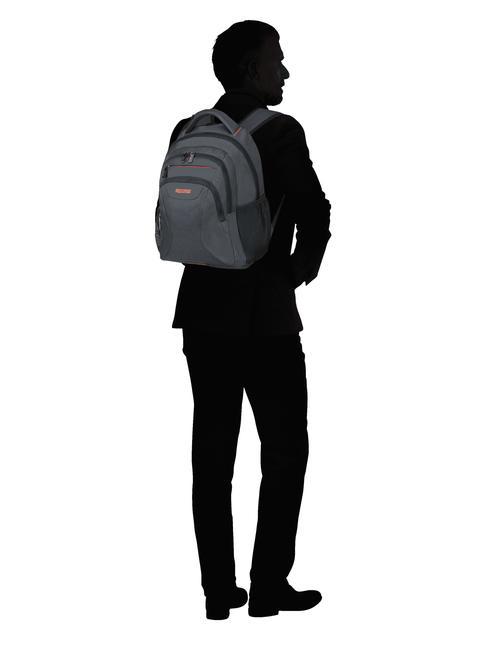 backpack AT WORK, tablet and 14.1” PC case grey/orange - Laptop backpacks