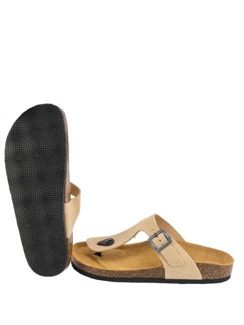 VEGA Suede thong sandal taupe - Women&rsquo;s shoes