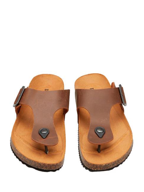 VEGA Suede thong sandal tobacco - Men&rsquo;s shoes