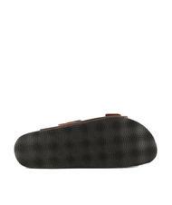 DOCKSTEPS VEGA Double buckle leather sandal dark brown - Men&rsquo;s shoes - 5