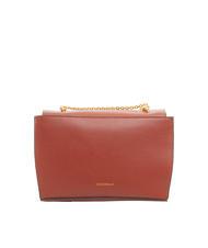 COCCINELLE BLOSSOM Hammered leather chain shoulder bag Maple - Women’s Bags - 4