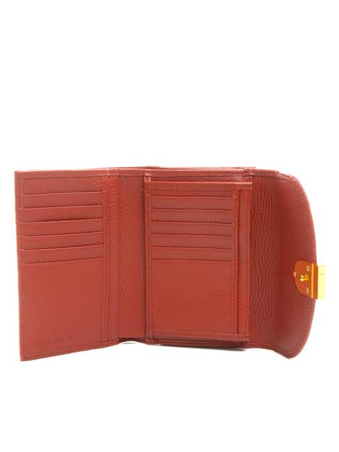 BLOSSOM Medium grained leather wallet Maple - Women&rsquo;s Wallets