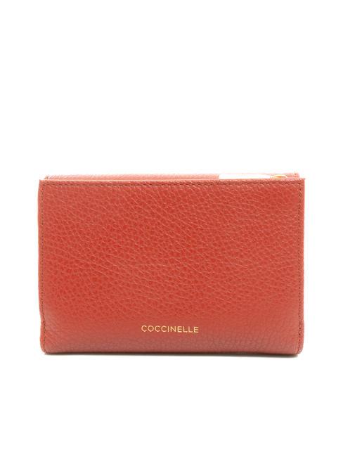 BLOSSOM Medium grained leather wallet Maple - Women&rsquo;s Wallets