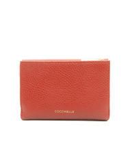 COCCINELLE BLOSSOM Medium grained leather wallet Maple - Women&rsquo;s Wallets - 3