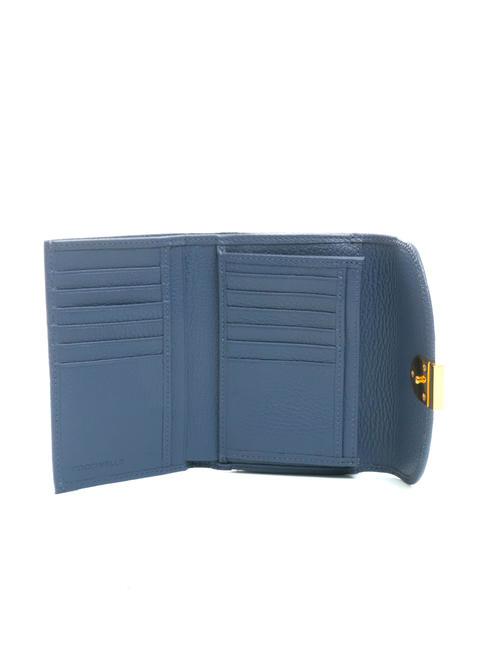BLOSSOM Medium grained leather wallet blueberry - Women&rsquo;s Wallets