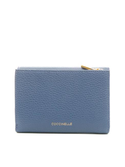 BLOSSOM Medium grained leather wallet blueberry - Women&rsquo;s Wallets