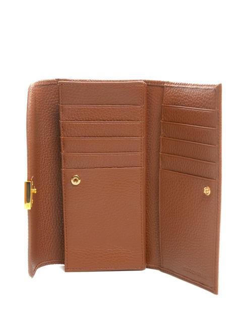 BLOSSOM Large textured leather wallet BRULE - Women&rsquo;s Wallets