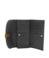COCCINELLE BLOSSOM Large textured leather wallet Black - Women&rsquo;s Wallets - 2