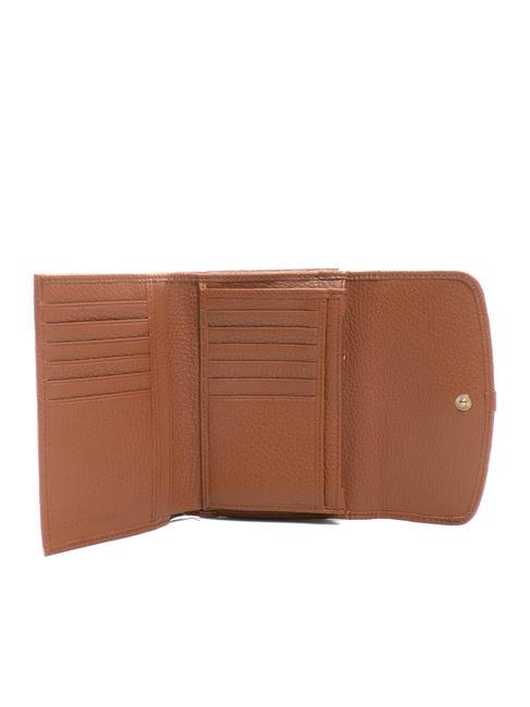 DORA Small textured leather wallet BRULE - Women&rsquo;s Wallets