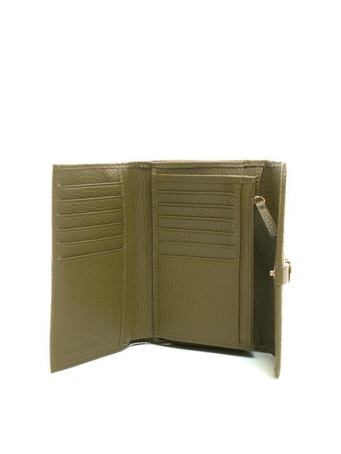 DORA Small textured leather wallet loden - Women&rsquo;s Wallets