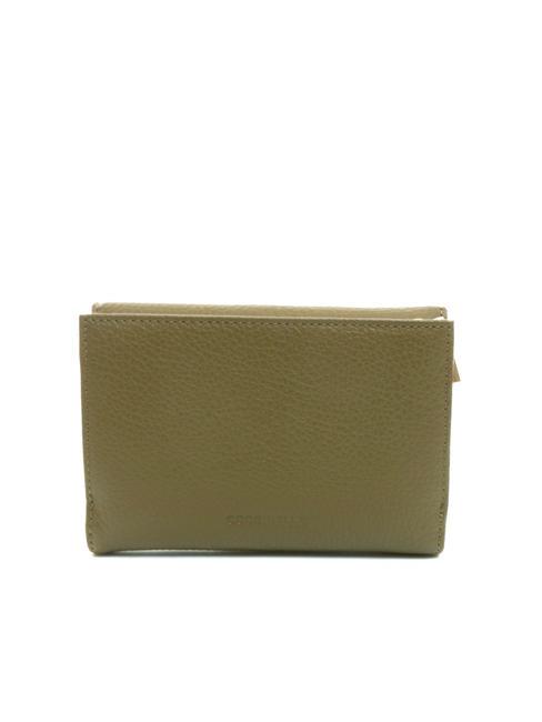 DORA Small textured leather wallet loden - Women&rsquo;s Wallets