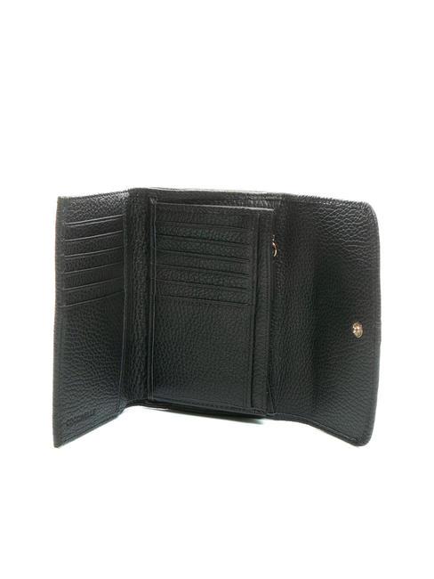 DORA Small textured leather wallet Black - Women&rsquo;s Wallets