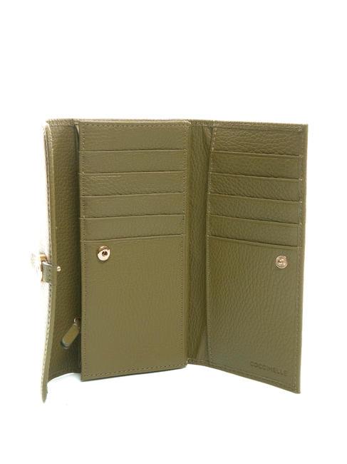 DORA Medium grained leather wallet loden - Women&rsquo;s Wallets