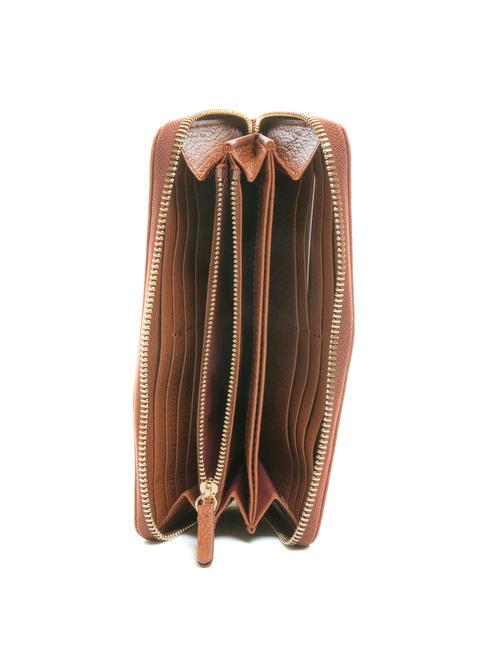 DORA Large leather zip around wallet BRULE - Women&rsquo;s Wallets