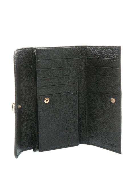 DORA Medium grained leather wallet Black - Women&rsquo;s Wallets