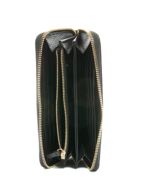 DORA Large leather zip around wallet Black - Women&rsquo;s Wallets