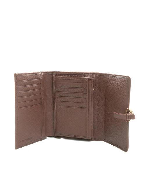 DOT Small textured leather wallet carob - Women&rsquo;s Wallets
